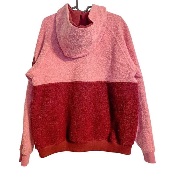 Outdoor Voices MegaFleece Half Zip Pullover Hoodie Raspberry Pink - Picture 5 of 10